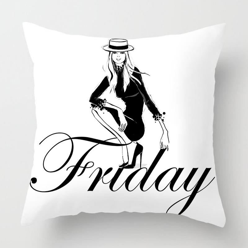 Fashion Ladies Pillowcase Home Decor Living Room Sofa Cushion Cover Home Decor Pillowcase