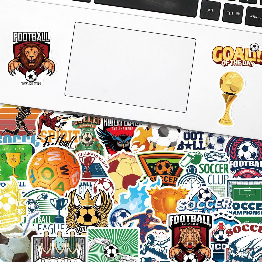 50 New Football Stickers Cartoon Luggage Stickers Decoration World Cup Football Stickers