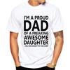 Fathers Day Gift T-shirt Men Super Papa Dad Funny T-shirt Best Dog Dad Tshirt