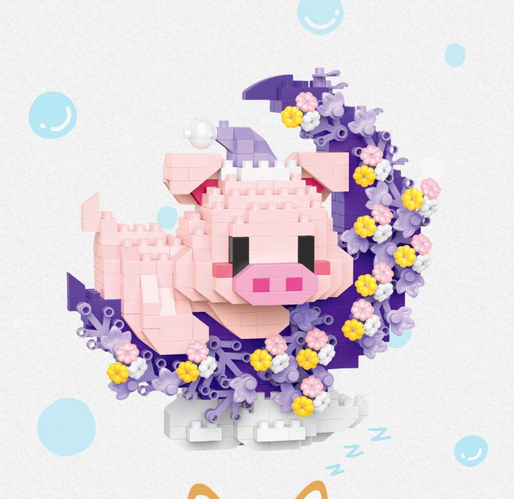 New Mini Cat Dog Raccoon Panda Cute Pet Small Building Blocks Model Series Decorations Children's Toys Children's Gift