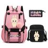 3Pcs/set Cute  Printed Backpack with Shoulder Bag Pencil Case Schoolbag Teenager Student Boy Girl Large Capacity Bookbag