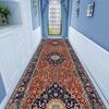 Luxury European Hall Corridor Carpet Non-slip Washable Runner Stairway Rug Outdoors Aisle The Long Corridor Mat Customizable