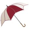 Large Flower Long Difficult To Get Piping X [Chinoiserie Modern] Umbrella, Women's, Motif, Umbrella, Deep, Wet, (Beige Red)