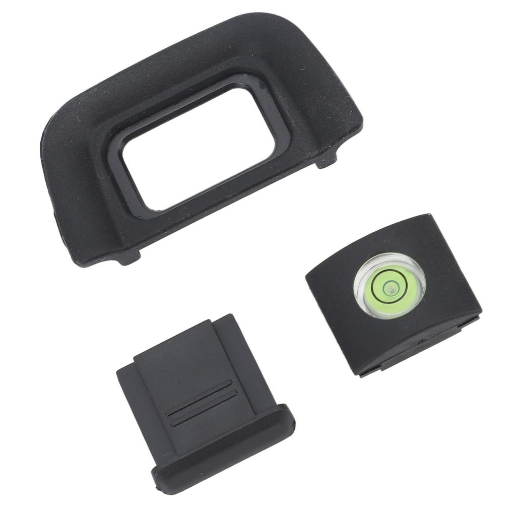 Camera Eyepiece Eyecup 22mm Viewfinder Eyecup with Hot Shoe Cover and Level Replacement for Nikon D5200 D5100 D3100