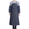 Waterproof Cooking Aprons With Pockets Kitchen Work Clothes Long Denim Aprons  Man/women