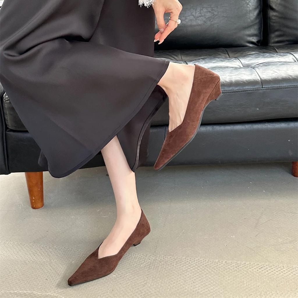 Fashion Bailamos 2024 Autumn Pointed Toe Women Sexy Shallow Slip On Pumps Shoes Fashion Thin High Heel Ladies Elegant Dress Boat Shoes