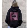 Cotton Hoodies Women Autumn Winte HOODIE Shirt Fleece Sweatshirts Graphic Smile Face Print Pullovers Women Clothing
