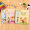 Magic Groove Practice Book Reusable Math Drawing Copybook Number Alphabet Tracing Handwriting Workbook for Children Ages 3-10