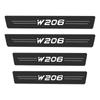 Four Carbon Fiber Scratch Protection Stickers for Car Doorsill Are Applicable To Mercedes Benz W124 W203 W204 ML Auto