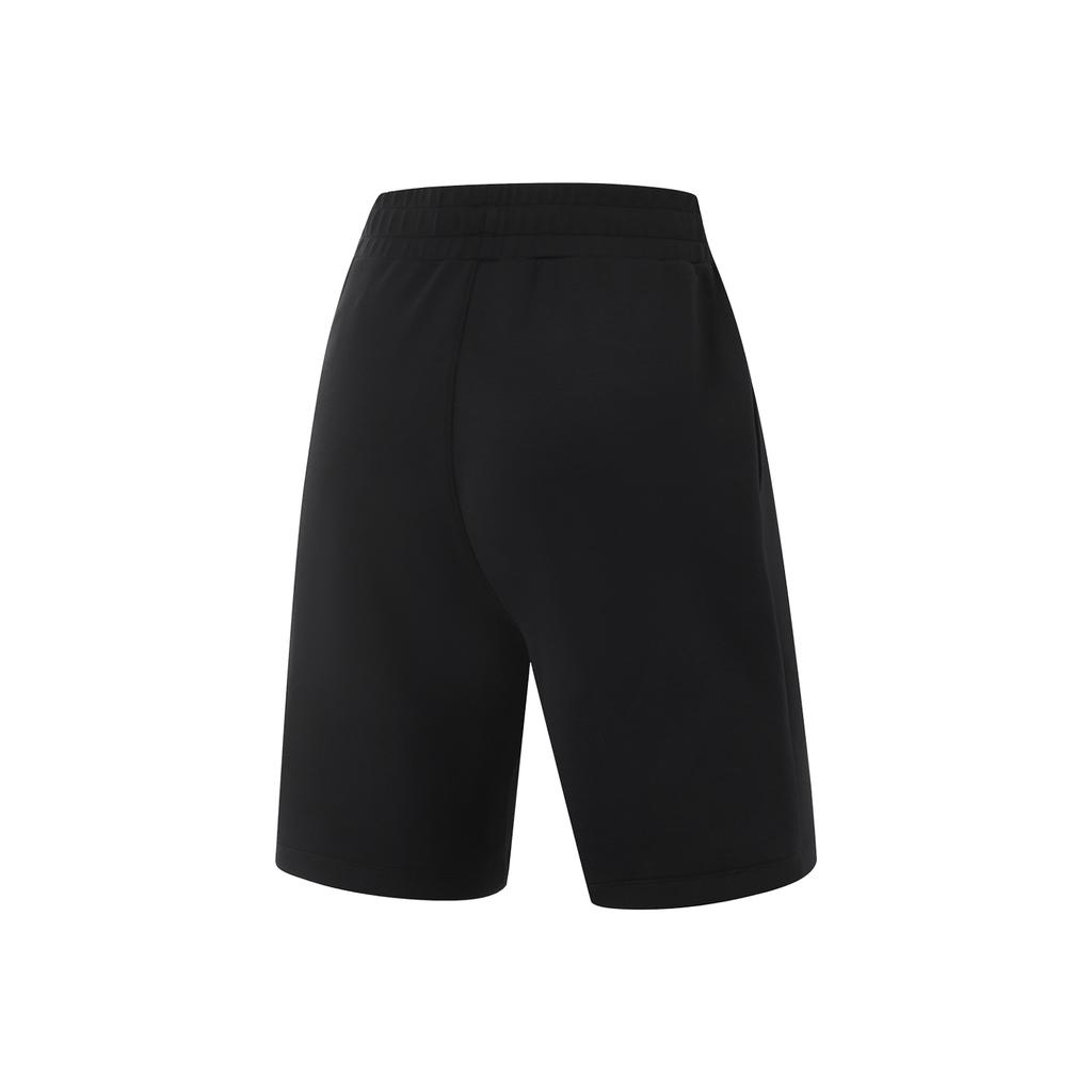 Li-Ning Comfortable Versatile Simple Solid Color Sports Shorts Women Shorts Black AKSV124-1