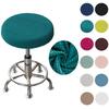 Elastic Round Chair Cover Thickened Seat Chair Slipcover Soft Bar Stool Cover