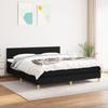 3140707 vidaXL Divan Bed with Mattress Black 160x200 Cm Fabric