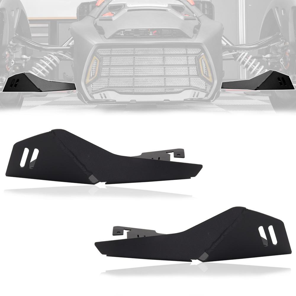 2Pcs Aluminum Front Splash Guard Protectors For Can-Am Ryker 600 900 Rally Sport