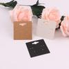 100PCs Blank Kraft Paper Jewelry Packaging Card Necklace Earring Display Card