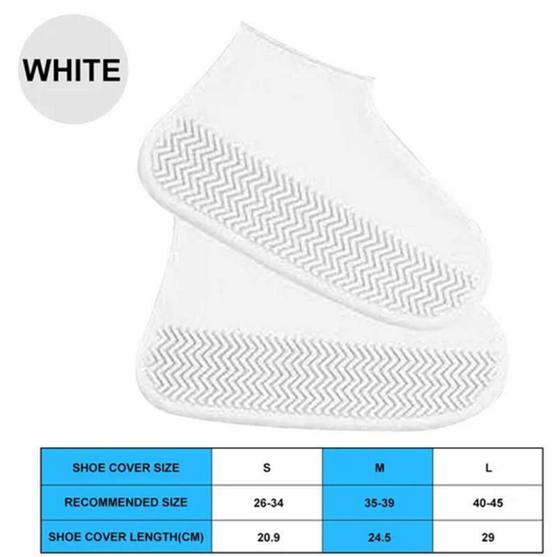 Waterproof Silicone Shoe Covers Reusable Non-Slip Wear-Resistant Rain Shoe Covers Protector Anti-Slip Boot For Outdoor Rainy Day