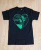 Frankenstein Bride Green Love Heart Horror Halloween Monster Black Unisex T-shirts