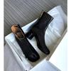 Fashion Luxury Brand Designer Tabi Split-toe Ankle Boots Women Genuine Leather Chunky High Heel Short Boots 2025 Spring Autumn Shoes