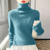 Women's High-Neck Slim-Fit Knit Top Soft And Cozy Sweater