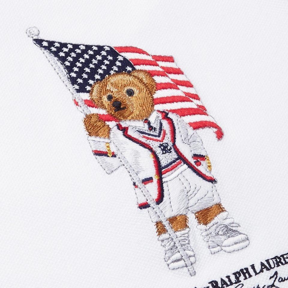 Polo Ralph Lauren SS25 Custom Slim Fit Bear Logo Embroidered Short Sleeve Polo Shirt Men Tops 710803286-001