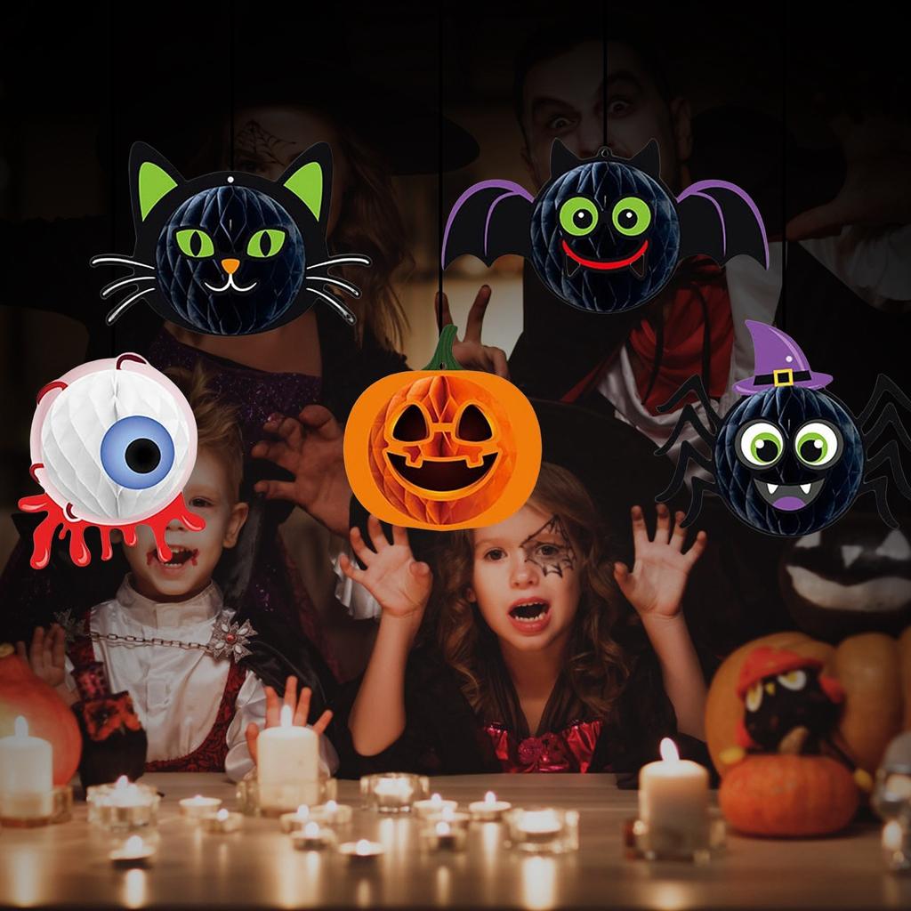 Хэллоуинские декоративные подвесные украшения милые и подходят для семейного обеденного стола, комнаты, кухни, вечеринки