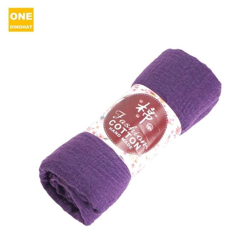 Breathable Cotton And Linen Headscarf, Seersucker Scarf, Ethnic Style Headscarf, Headscarf And Cap Jdwj-32