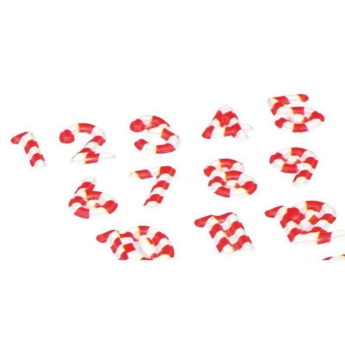 Puffies 3D Candy Cane Advent Calendar Stickers