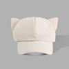 Casual Y2k Cat Ear Hat Korean Peaked Cap Lovely Women's Baseball Hat  Girl