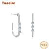 Tancise 925 Sterling Silver Zircon Earrings Drop Earrings For Women Wedding Party Gifts