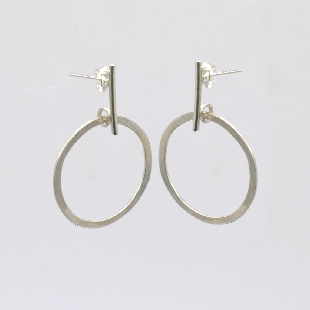 925 Sterling Silver Round Studs Earrings, Handmade Studs Earrings, Gift For Her, Anniversary Gift Earrings