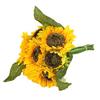 Durable Fake Sunflowers Clear Texture Faux Silk Anti-fall