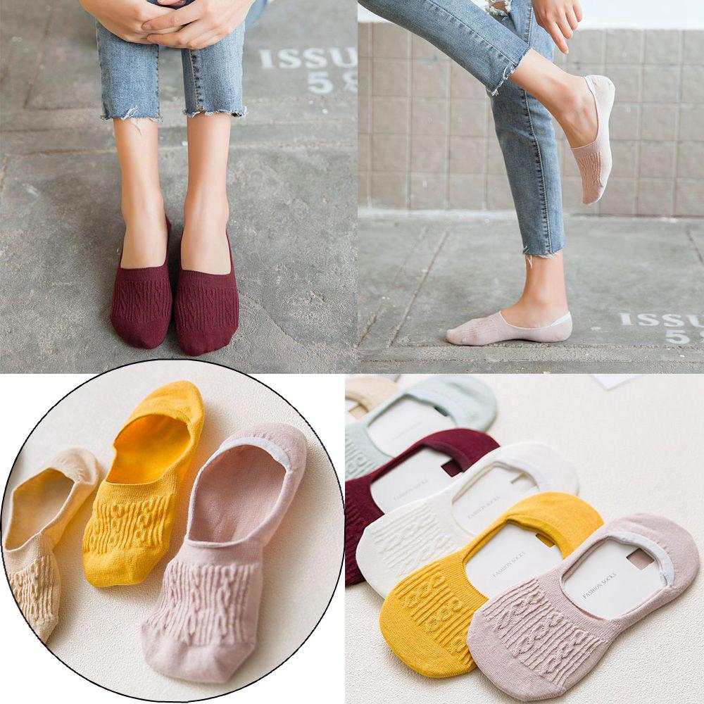 Fashion Non-slip Breathable Boat Socks Cotton Ankle Hosiery Low Cut