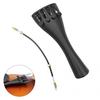 3/4 4/4 Violin Parts Kit with Aluminum Alloy Tailpiece Tail Rope and 4 Fine Tuners