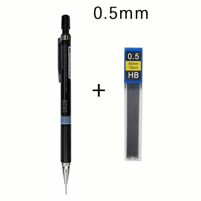 0.3/0.5/0.7/0.9mm Professional Drafting Pencil+Pencil Lead Set Mechanical Pencils for Art Sketching Technical Drawing & Students