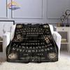 Satanic Gothic Witchcraft Blanket Ouija Board with Hands Occultism Flannel   Soft Four Seasons Portable Camping