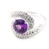 Amethyst 'Scarlett' Silver Ring