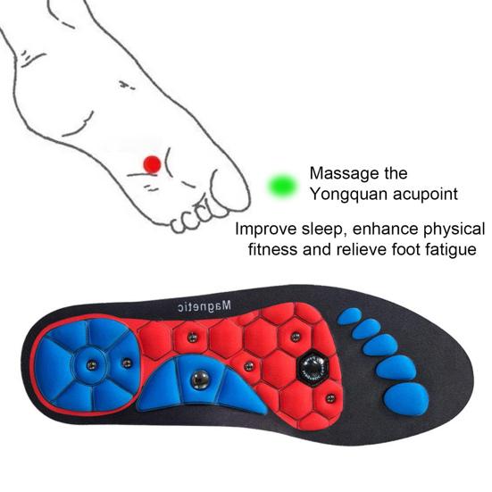 1 Pair Orthopedic Acupressure Insoles Pain Relief Lightweight Reflexology Massage Insoles Comfortable Foot Support