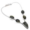 Labradorite Handmade 925 Sterling Silver Jewelry Necklace 18" b3Z62