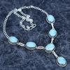 Blue Triplet Opal Gemstone 925 Sterling Silver Jewelry Necklace 18" M-3182