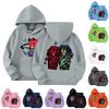 Child Fashion Lightweight Long Sleeve Pullover With Pockets Print Hoodie