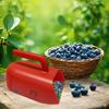 Efficient Blueberry Picker Tool - Easy-to-Use Handheld Harvester with Metal Mesh Basket, Portable Design for Garden & Orchard