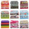 5pcs / Lot Printed Patchwork Doll Handmade Accessories Cotton Fabric Floral Fabrics for DIY