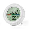 BOMATA Digital Thermohygrometer Comfort Level Display with 3 Colors Face Thermometer Hygrometer Indoor Tabletop Holder Magnetic Hanging H201 White (No