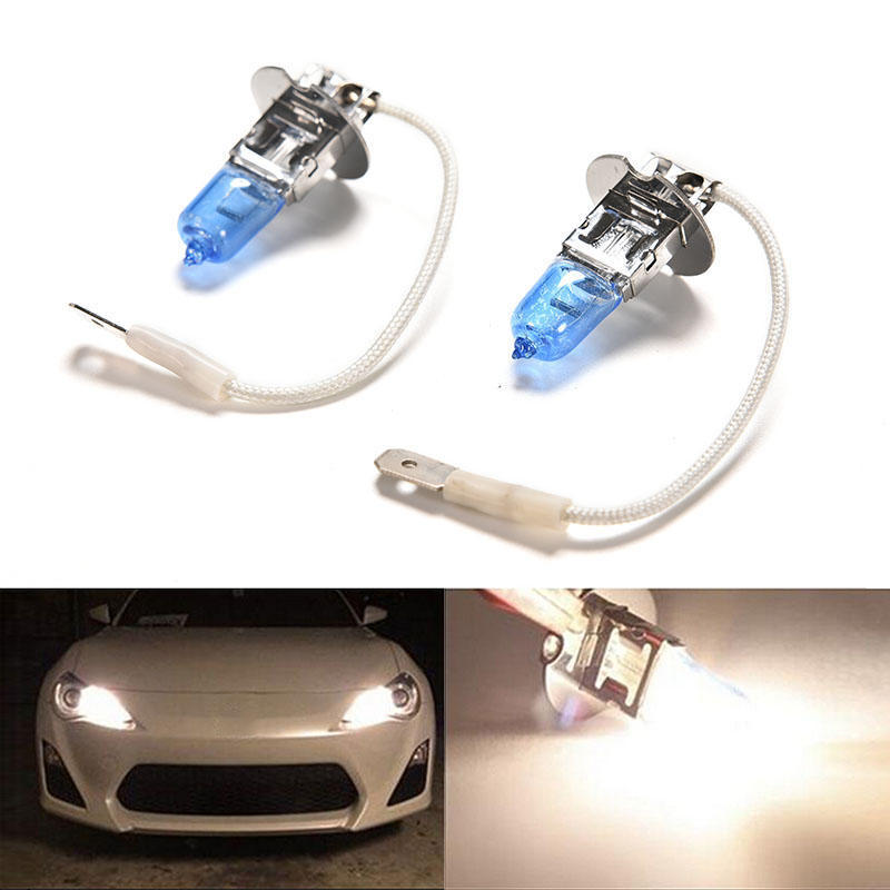 2X Super White H3 100W LED Halogen Car Driving Headlight Fog Light Bulbs 12V