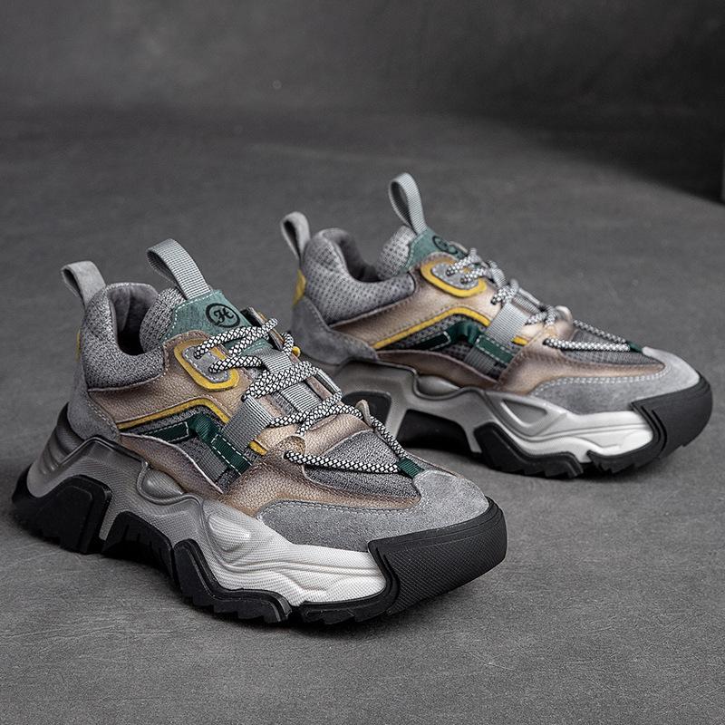 5CM Genuine Leather Women Lady Muffin Breathable Causal Platform Wedge Summer Spring Autumn Fashion Thick Bottom Sneakers Shoes