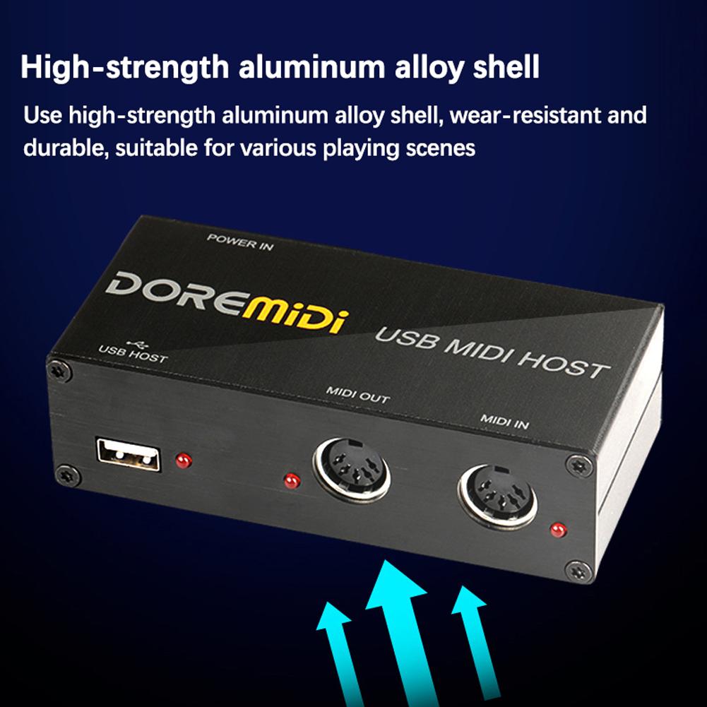 USB To MIDI Host Guitar Effector MIDI Synthesizer MIDI Generator MIDI Interface Devices Electronic