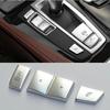 ABS Car Gear Shift Buttons Decorative Cover Trim Fit For BMW 5 6 7 Series F10 F12 F07 F18 F01 Auto Interior Accessories