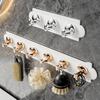 Self-Adhesive Wall Bathroom Hook Strong Load-bearing Hanger Organizer Hook