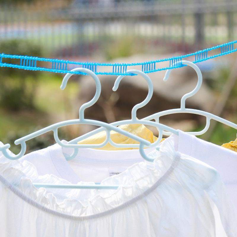 Windproof & Anti-Slip Nylon Clothesline for Outdoor Travel - No-Punch Design