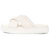 Удобные кожаные тапочки Cross Slide женские тапочки белые 1128635-JLTH
