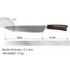 Stainless Steel 8 Inch Kitchen Chef Knife Slicing Knife Vegetable Knives Cutting Knife Kitchen Knives Tool